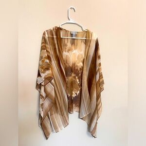 CATHERINES® Sheer Open Front Kimono Cardigan – Size 1XL